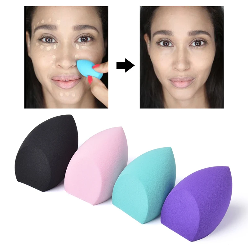 

1Pcs Makeup Sponge Powder Puff Dry and Wet Combined Beauty Ball Facial Gourd Bevel Cut Makeup Eggshell Outfit Facial Sponge