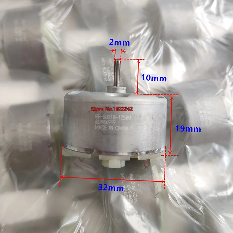 Абсолютно новый 500 двигатель постоянного тока RF 500TB 12560 6V 2700 об/мин 12V 5500