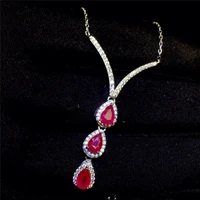 natural ruby bracelets genuine gemstone for female simple style chain bracelets 925 sterling silver fine jewelry