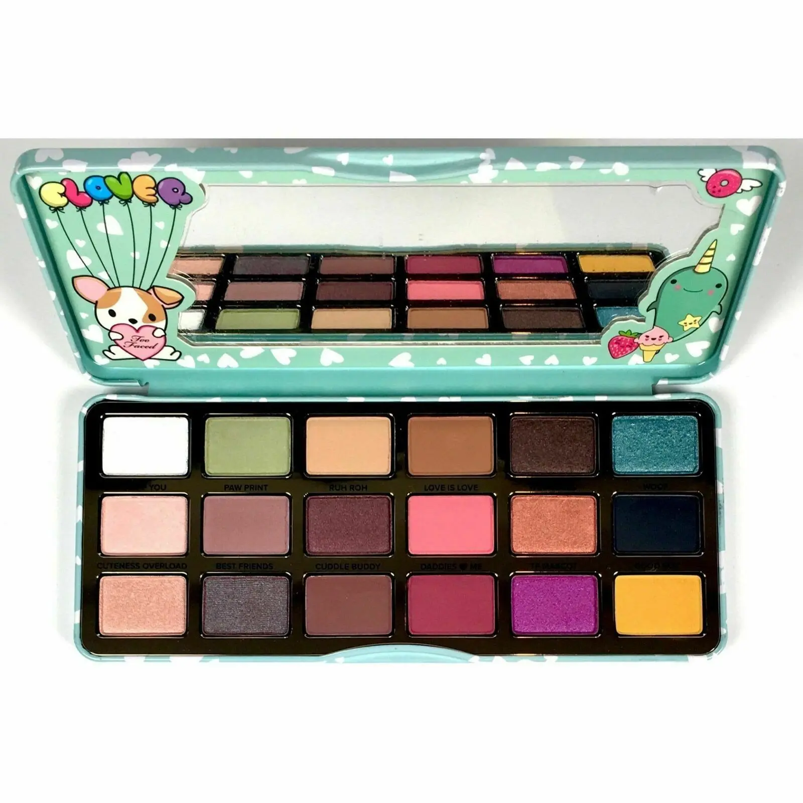 

Cosmetic Clover Eyeshadow Palette 18 Colors Eye Shadow Long-Lasting Makeup