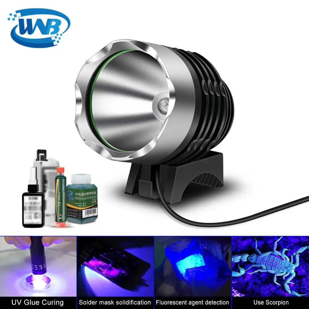 WNB USB Charging Double Lamp Beads UV LED Light 10s Curing Green Solder Mask Oil Flashlight Repair Tool Maintenance Accessories |