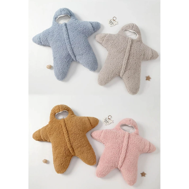 

Baby Sleeping Bag Ultra-Soft Fluffy Lamb Fleece Newborn Receiving Blanket Sleepsack Nursery Swaddle Wrap for Infant Boys Girls