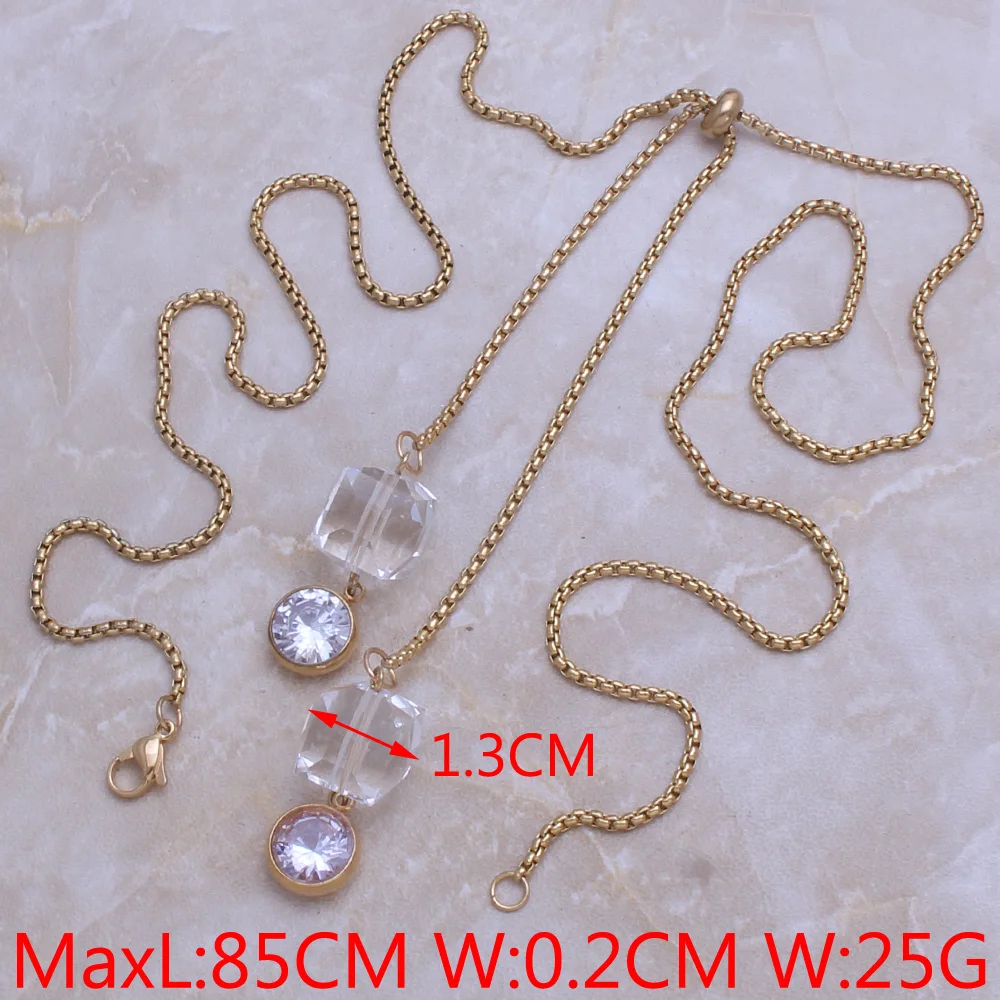 Модное кольцо из нержавеющей стали праздничная бижутерия для женщин 85 см длинная