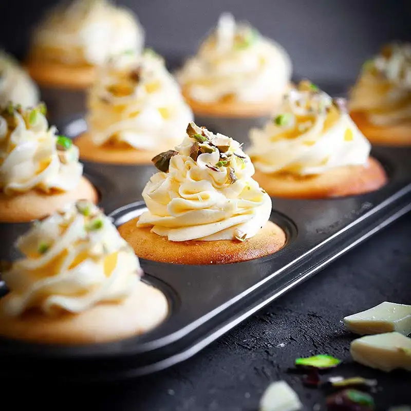 12 отверстий антипригарный противень для выпечки капкейков DIY кекс форма из