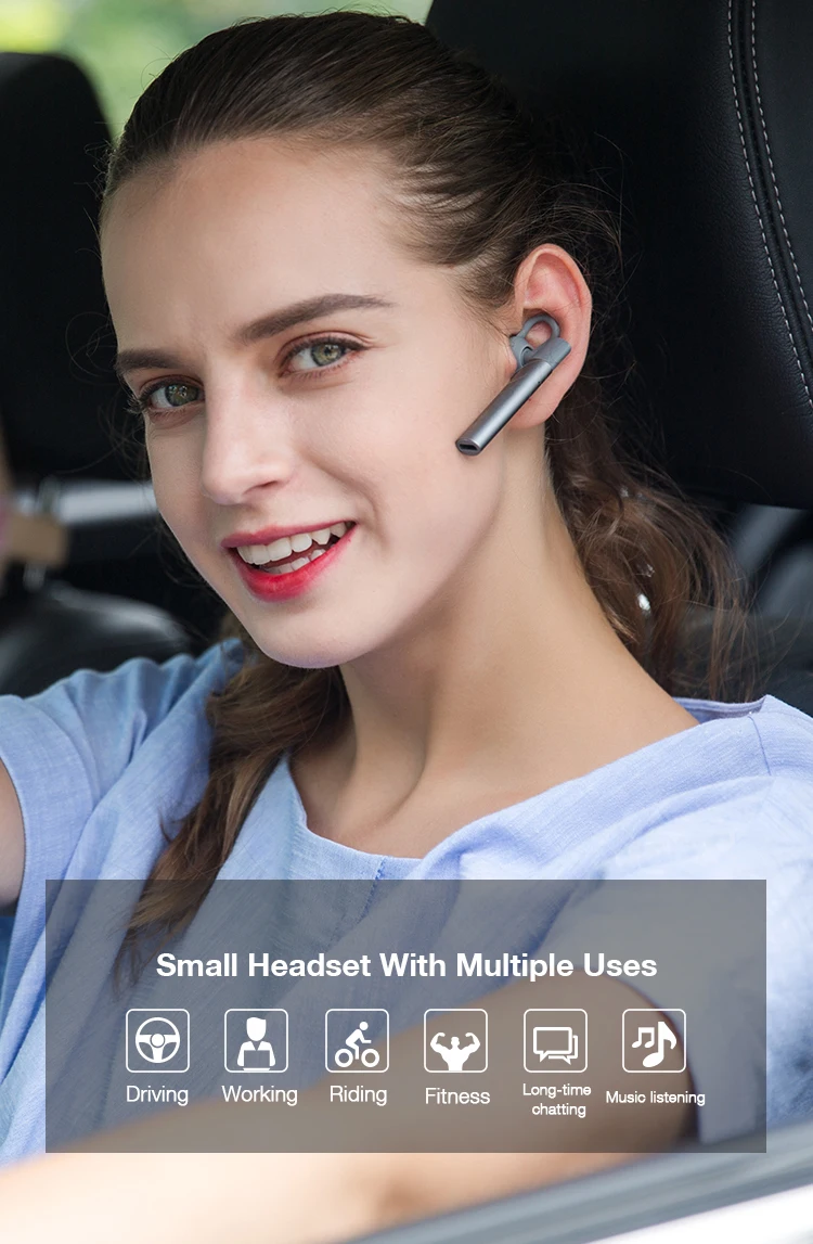 Мини Bluetooth Беспроводные наушники с микрофоном Музыка Спорт гарнитура