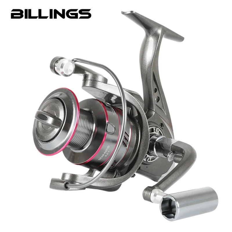 

BILLINGS YO1000-6000 Spinning Reel 5.2:1 12KG metal spool Saltwater Fishing reel Send Gift A Bag of Soft Insect Bait(30PCS)