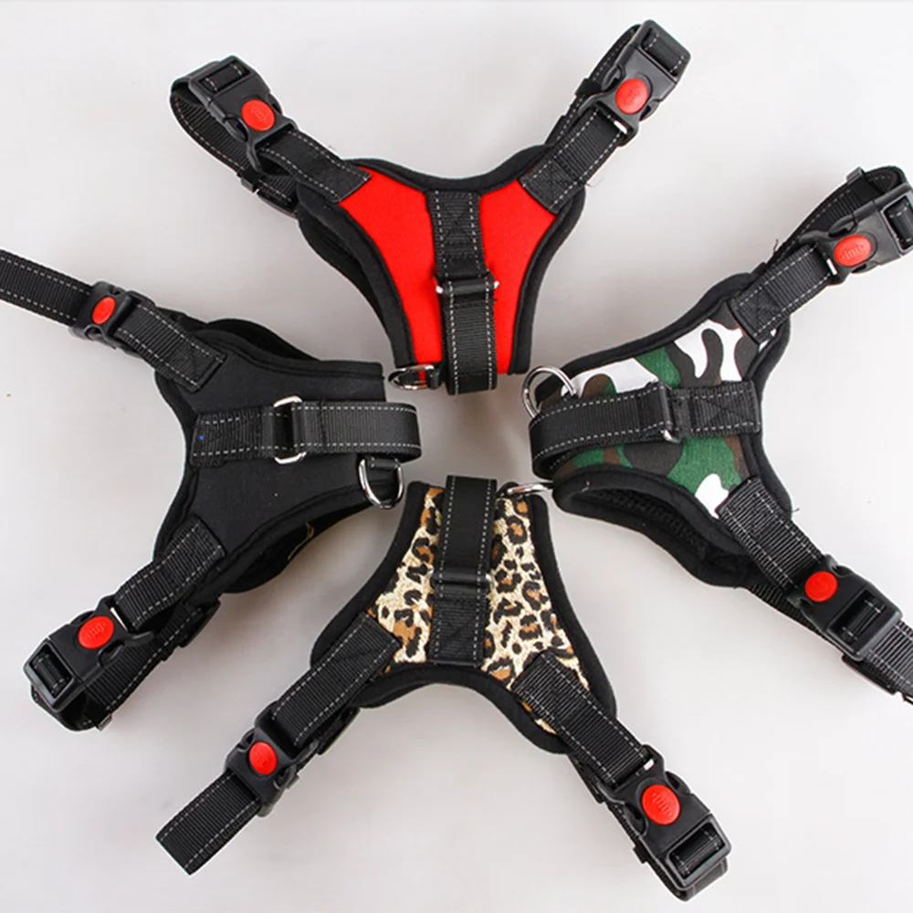 Светоотражающий ошейник для собак регулируемый сетчатый ремень веревка поводок