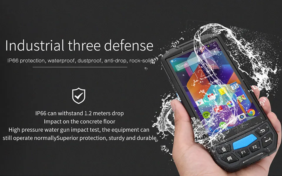 ISSYZONEPOS портативный pos-терминал 2D QR сканер штрих-кода NFC PDA Android 7,0 5 дюймов беспроводной портативный штрих-код Rearder WiFi