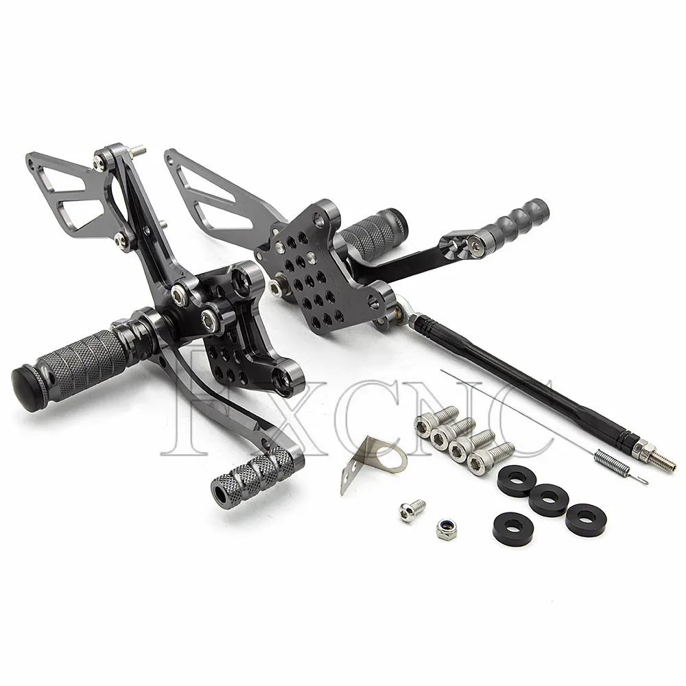 CNC мотоцикл подножки отдых Rearset задний Набор Подножка для Suzuki GSXR 600 750 1000 K1-K5 SV 650 SV650S SV1000/S 1998