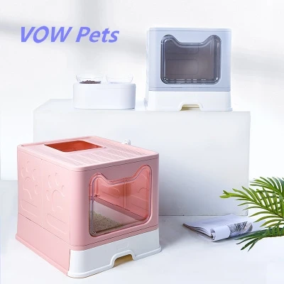 Складной ящик для кошачьего туалета VOW Pets креативный пластиковый выдвижной ковш