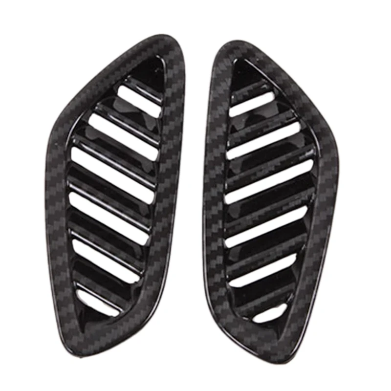 

2 шт. передний верхний, устанавливаемое на вентиляционное отверстие в салоне автомобиля на выходе Накладка для Hyundai Lafesta 2018-2019 углеродного во...