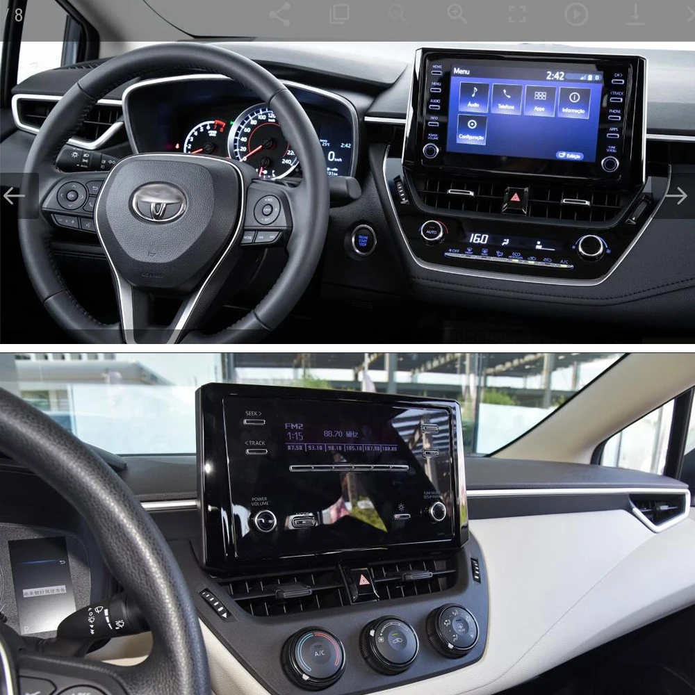 Sinosmart Android 8,1 автомобиль для Toyota Prius Sienna fortuner Corolla- gps навигация радио 2din 2.5D ips/QLED экран