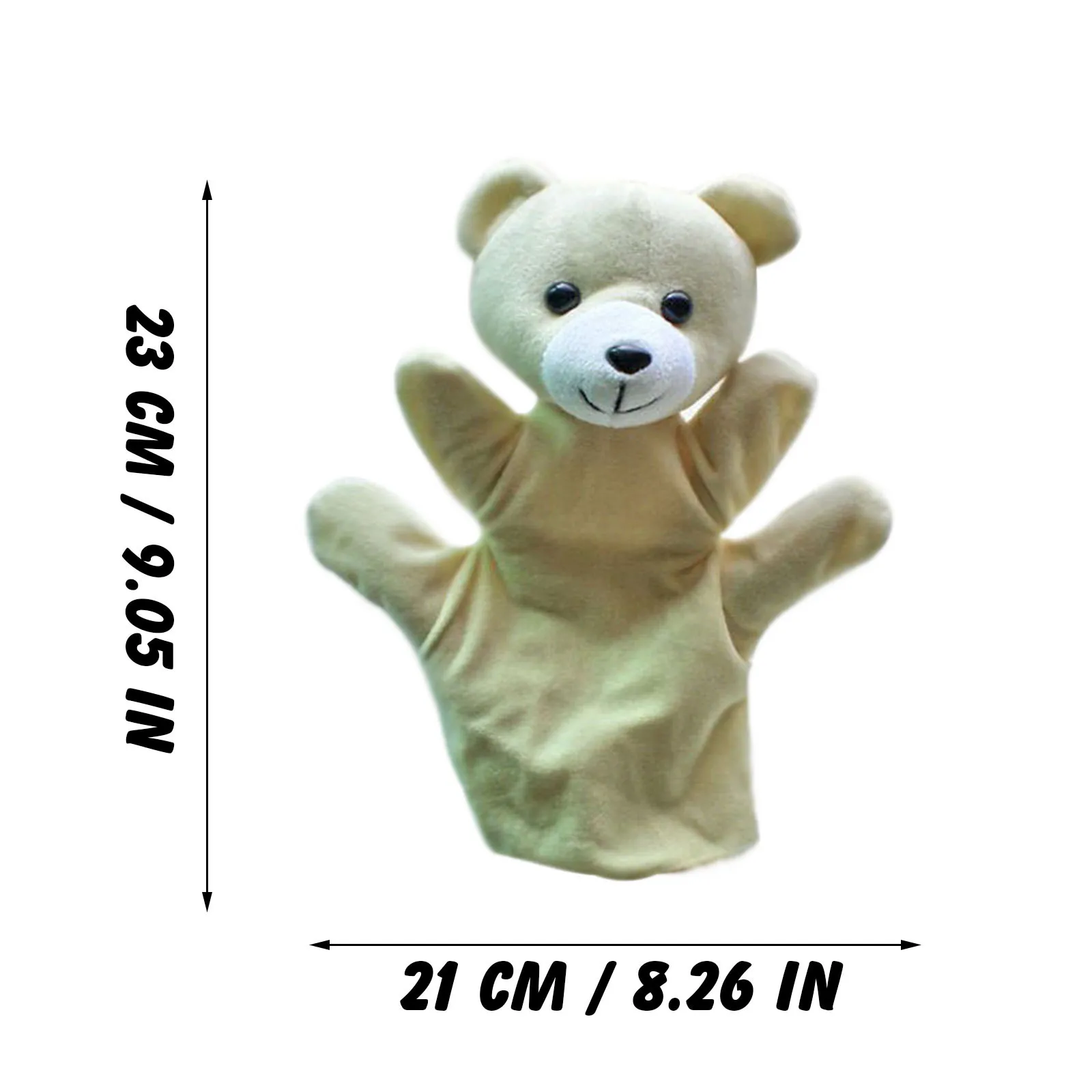 

Animal Bear Hand Puppet Plush Bear Hand Puppet Parent-child Toy Plush Animal Toy Appease Girls Gift Durable Realistic Expression