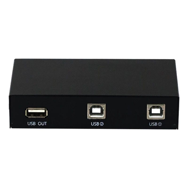 

2022 New 2 in 1 Out USB Print Sharer, 2 USB 2.0 Ports Splitter Printer Adapter Sharing Device Switch Box for PC Printer Computer