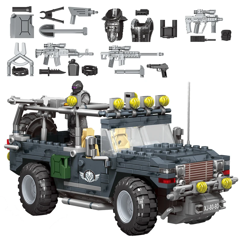 SWAT Team летающий тигр строительные блоки подходят для Лего городской техники