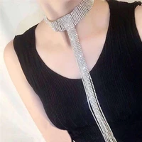 new sales rhinestone necklace crystal gem luxury necklace collar chocolate thick necklace female jewelry accessories gifts