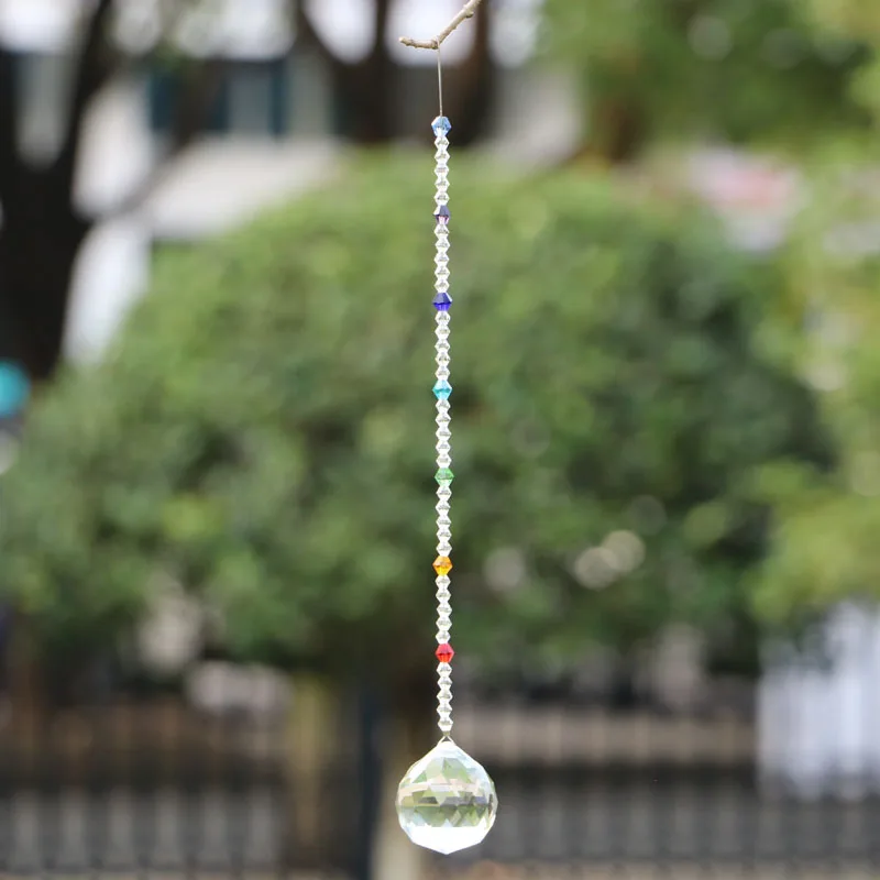 Хрустальная люстра 1 шт. лампа подвеска в форме шара подвесные стеклянные призмы