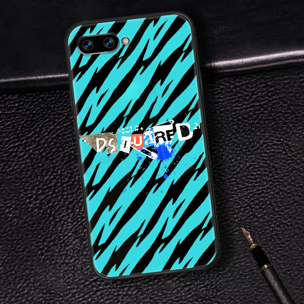 

DSQ2 D2 Fashion Trend Brand Phone Case Cover Hull For HUAWEI Honor 6A 7A 7C 8 8A 8S 8x 9 9x 10 10i 20 Lite Pro black Hoesjes