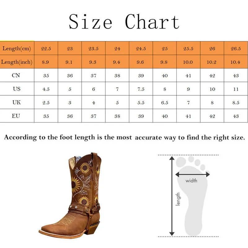 

Oeak Embroidery Cowboy Boots For Women Autumn Western Boots Retro Booties Women Ankle Ladies Shoes Botas Mujer