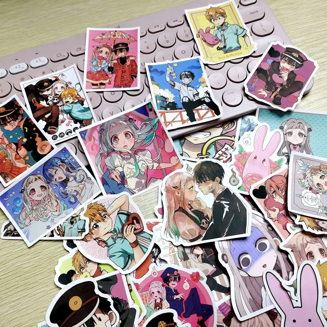 

50pcs Anime Toilet Bound Hanako Kun Cute Kawaii Ghost Scrapbooking Phone Laptop Car Stickers Pack for Notebooks Cartoon Sticker