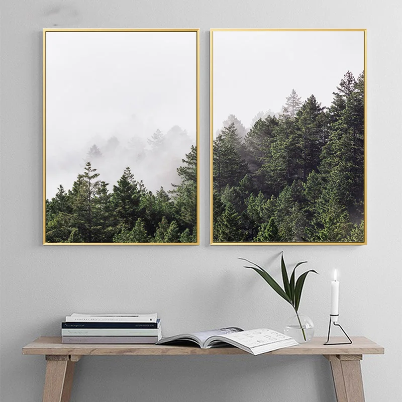 Постеры и принты скандинавских пейзажей настенная Картина на холсте с