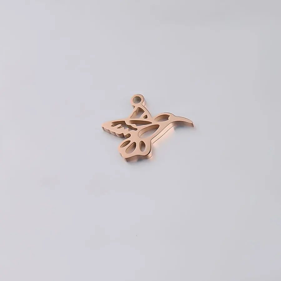 5 шт. ожерелье из нержавеющей стали с животными птицами Колибри кулон Новинка