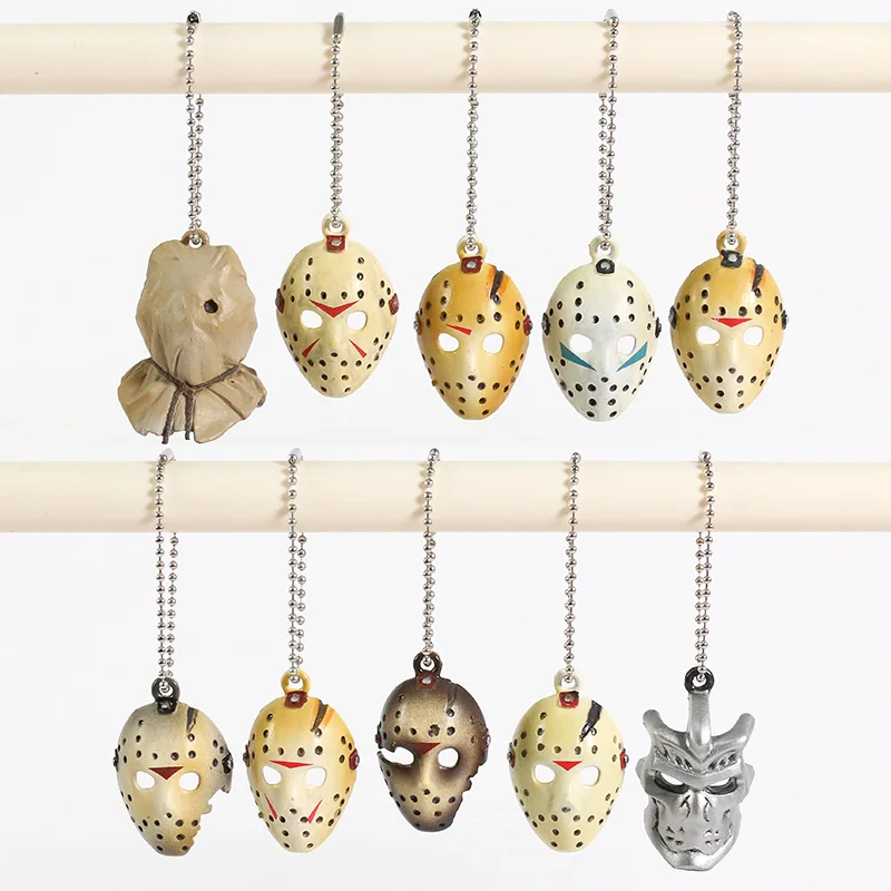 

Jason Voorhees Mini Masks Collectible Model Figures Toys Pendants 10pcs/set