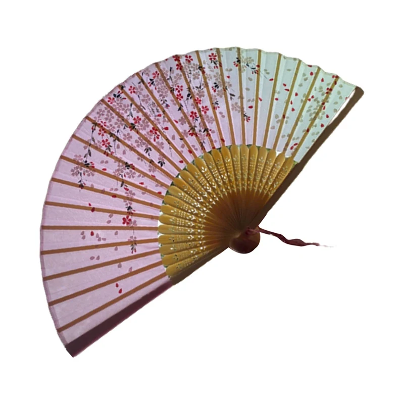 

Silk Fan Chinese Japanese Style Folding Fan Home Decoration Ornaments Pattern Art Craft Gift Wedding Dance Hand Fan