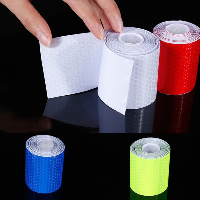 5cmx3m Safety Mark Reflective Tape Sticker Car Styling Self Adhesive Warning Automobiles Motorcycle Strip 6color | Спорт и