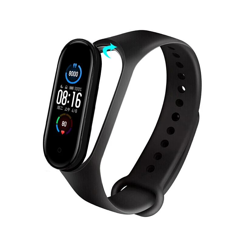 Ремешок для Xiaomi Mi Band 6 5 4 3 Nfc силиконовый сменный Браслет Для MiBand наручный цветной