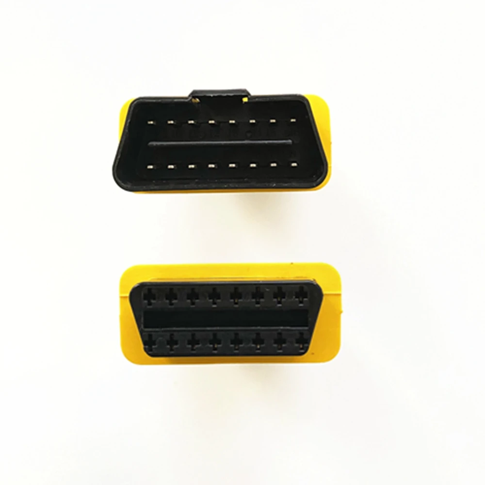Желтый 13 см/30 см obd2 кабель штекерное гнездо расширения проволока подходит для