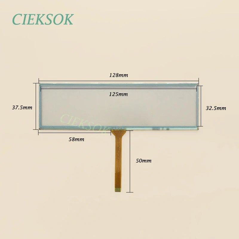 5.0 Φ Navigator Touch 4 Wire XWT624 128x37 5 мм 128*37 для замены ЖК-дисплея HannStar Tianma Innolux