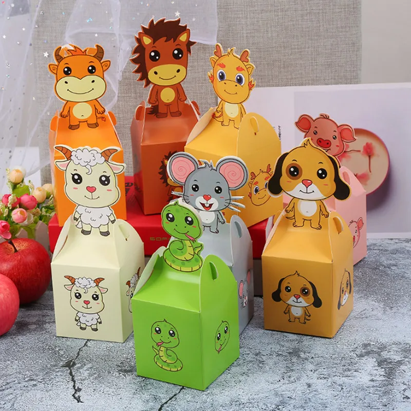 12 шт мультфильм милый ребенок душ конфеты коробка бумажная Подарочная сумка