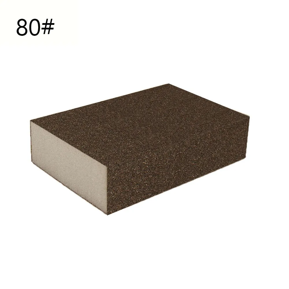 

1pc Sponge Sand Block Polishing Metal Derusting Polishing Sandpaper Abrasive Block For Wood Glass Paint