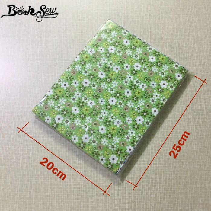 Лоскутная Ткань Booksew, хлопковая ткань, квадратная упаковка, без повторения, цветочный узор в горошек, смешанный материал для шитья, 50 шт./лот, 20 см* 25 см