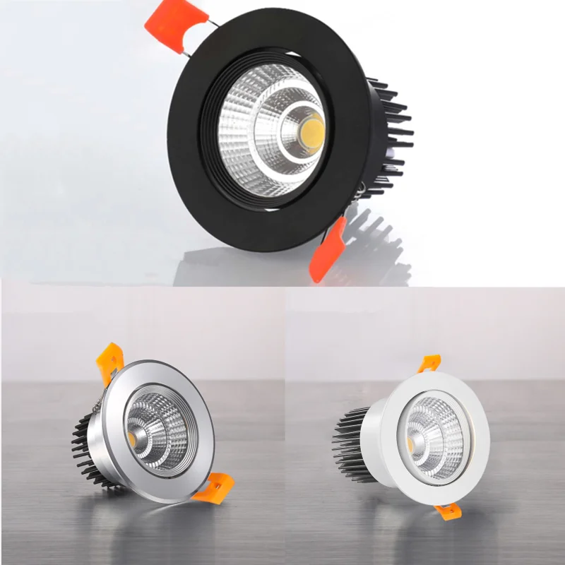 Новинка 1 шт. круглый встраиваемый cветодиодный Светильник Downlight светодиодный