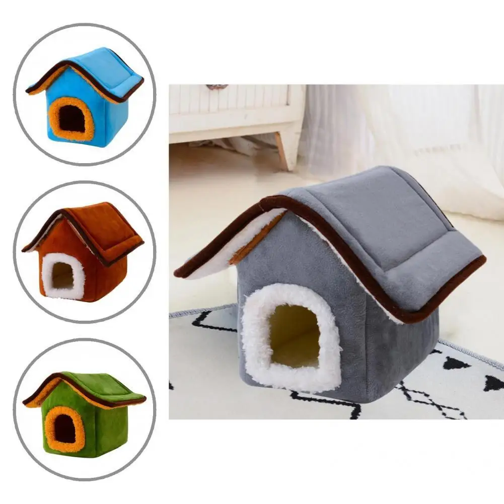 

Windproof Thicken Plush Winter Small Animal Cushion Nest Pet Supplies