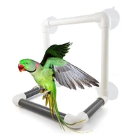 bird parrot suction cup shower perch cage standing bar bathing toy pet supplies