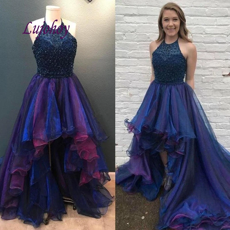 

Sexy Luxury High Low Evening Dresses Party Plus Size Women Ladies Prom Formal Evening Gowns Dresses