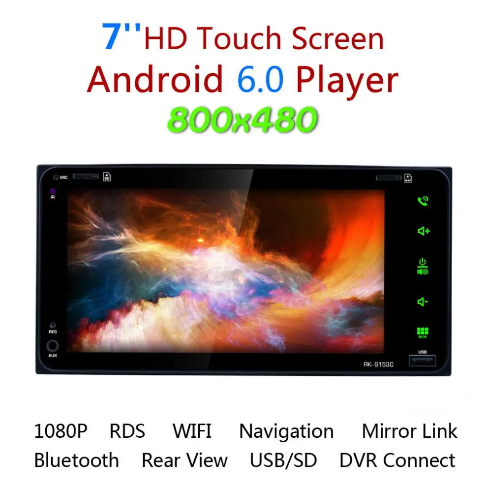 7 дюймов RDS Android 6 0 Bluetooth автомобильное радио цифровой сенсорный экран авто стерео