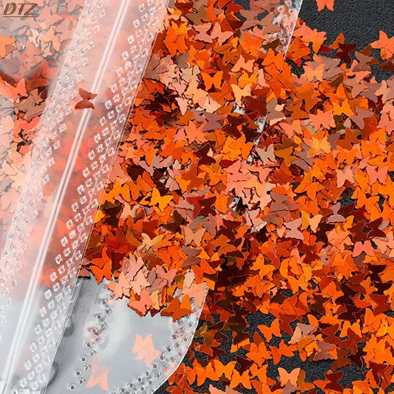 Новинка голографическая металлическая бабочка для ногтей 3D цветной лазер дизайн