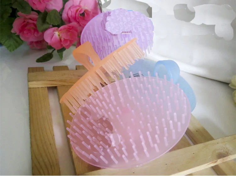 

itching brush bath stress 3pcs Massager Cleaning Head Massage Comb Health Shampoo Itching Brush Bath Hair Body