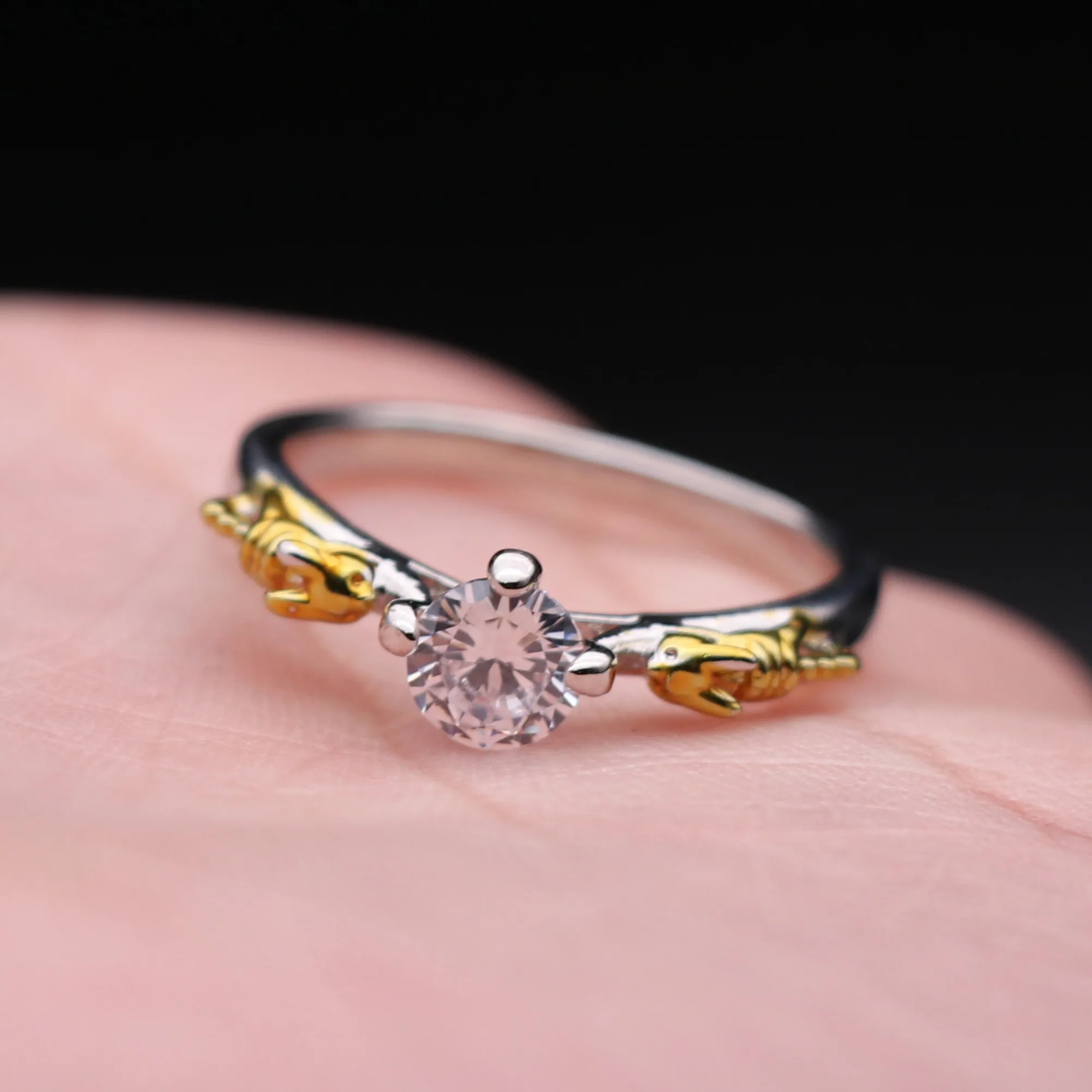 Японское аниме кольцо Pokemon аксессуары для косплея Pikachu из сплава со стразами