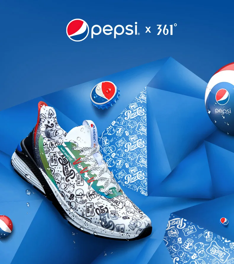 361 Pepsi мужские кроссовки водонепроницаемые амортизирующие Новые поступления спортивные кроссовки 572012254