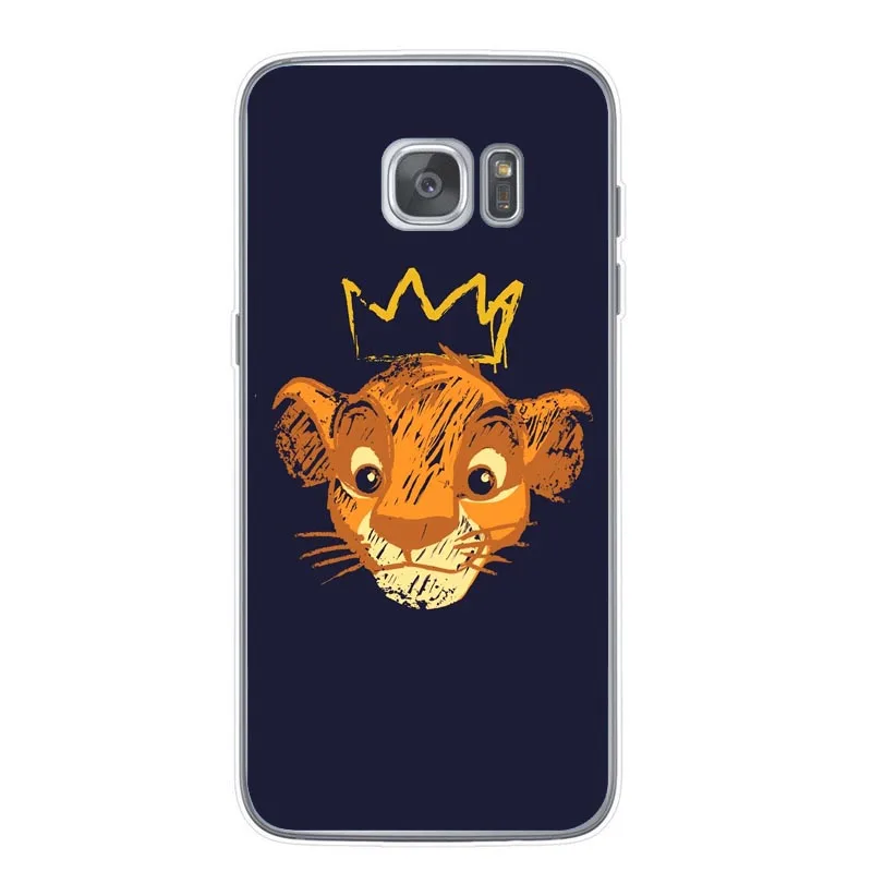 Король Лев Нала Симба Тимон Мягкий Силиконовый ТПУ чехол для телефона samsung Galaxy S6 S7