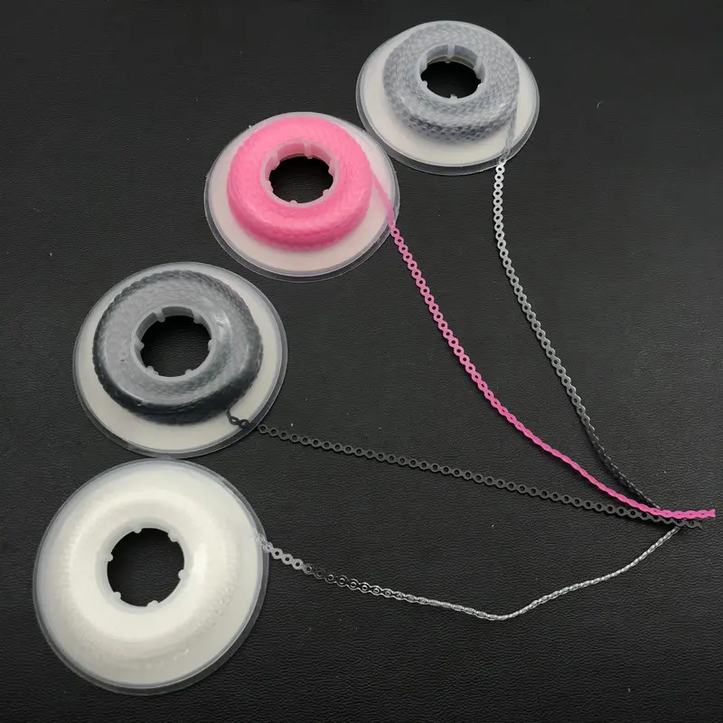Dental Orthodontic Elastic Ultra Power Chain Rubber Band Long/Short/Continuous | Красота и здоровье