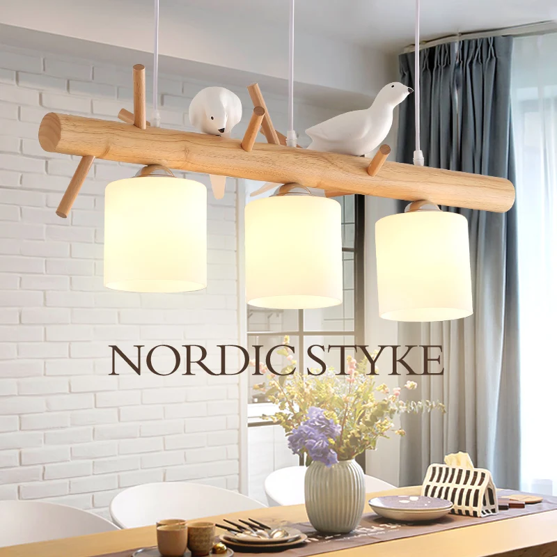 Современный Креативный светодиодный журнала люстра личность Прекрасный Голубь