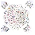 Наклейки для ногтей 10 видов стилей цветок для ногтевого дизайна водные переводные наклейки Водные Наклейки для ногтей s Цветочные листья растения наклейки для ногтей