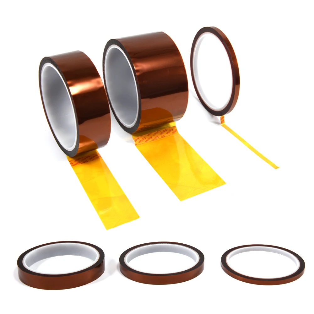 1PC Professional100ft Heat Resistant High Temperature Insulation Electronics Industry Welding Polyimide Adhesive Tape|Лента| |