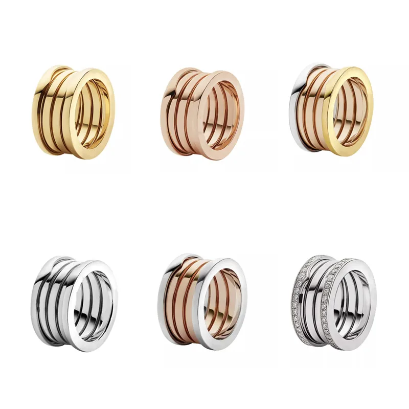 

Original Brand Ring Suitable For Women Rose Gold Spring Ring Classic Exquisite High Quality Jewelry Wedding Gift